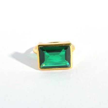 Heliotique | Shyla Lenny Ring - Emerald Green