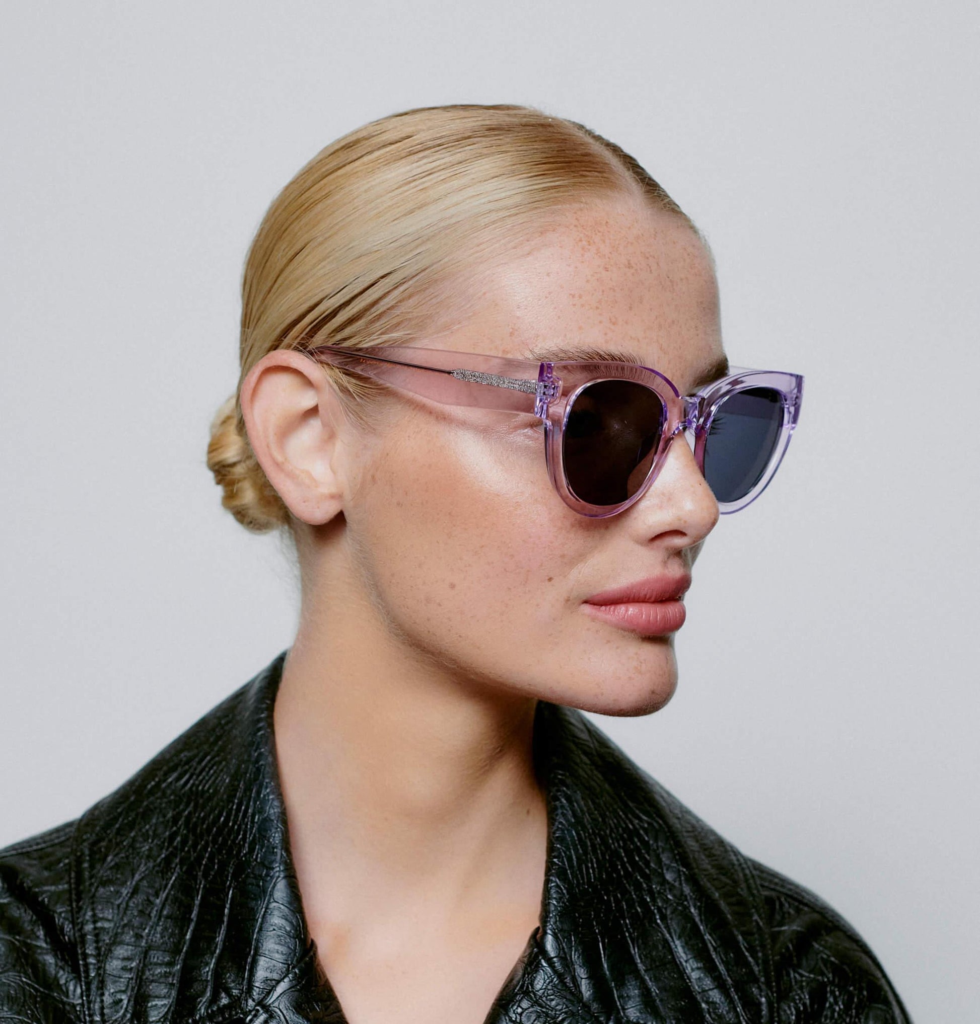 Lilly Sunglasses - Lavender Crystal Transparent - Heliotique
