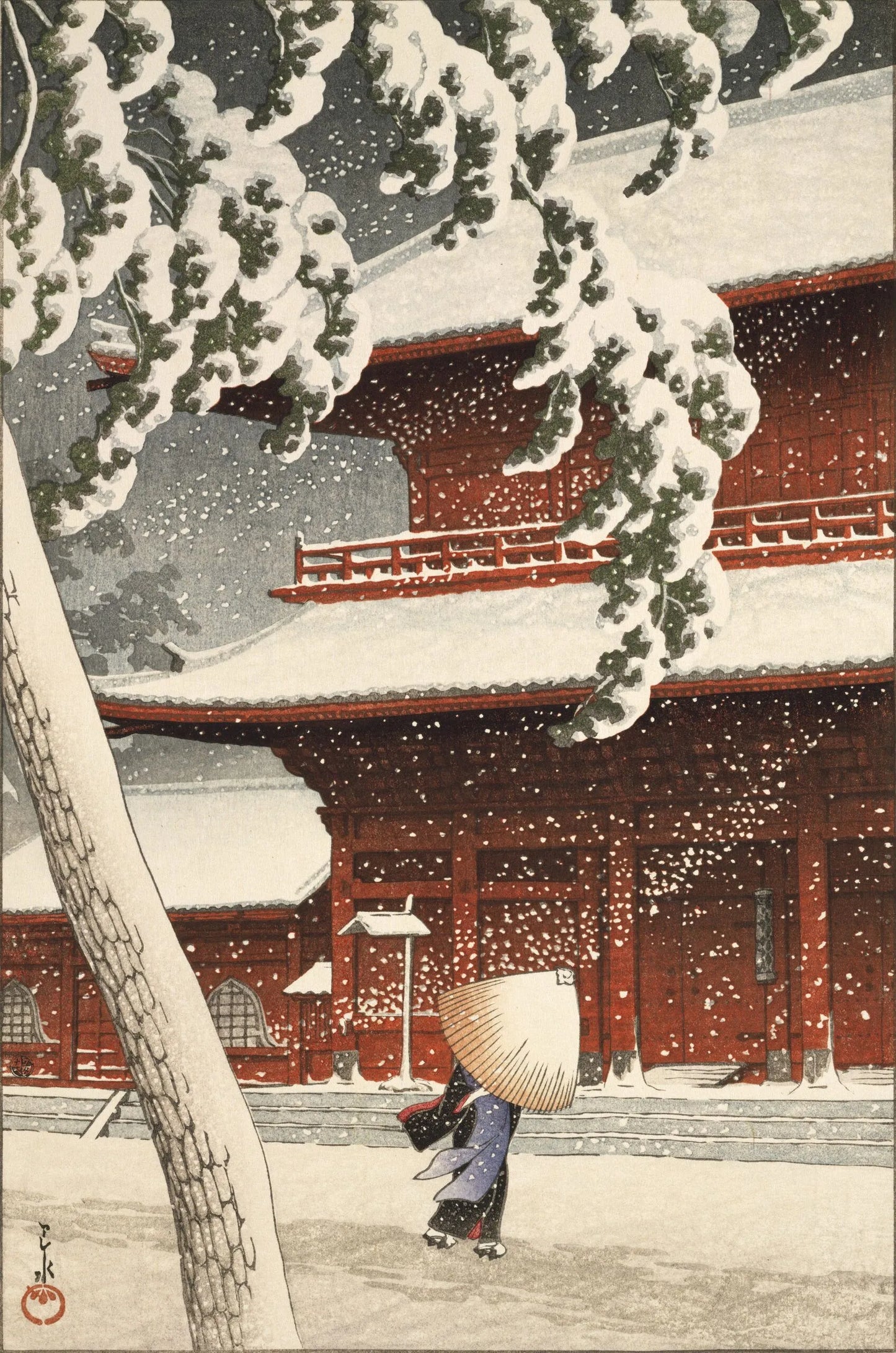 Heliotique Charity Christmas Card Pack - Temple in Shiba