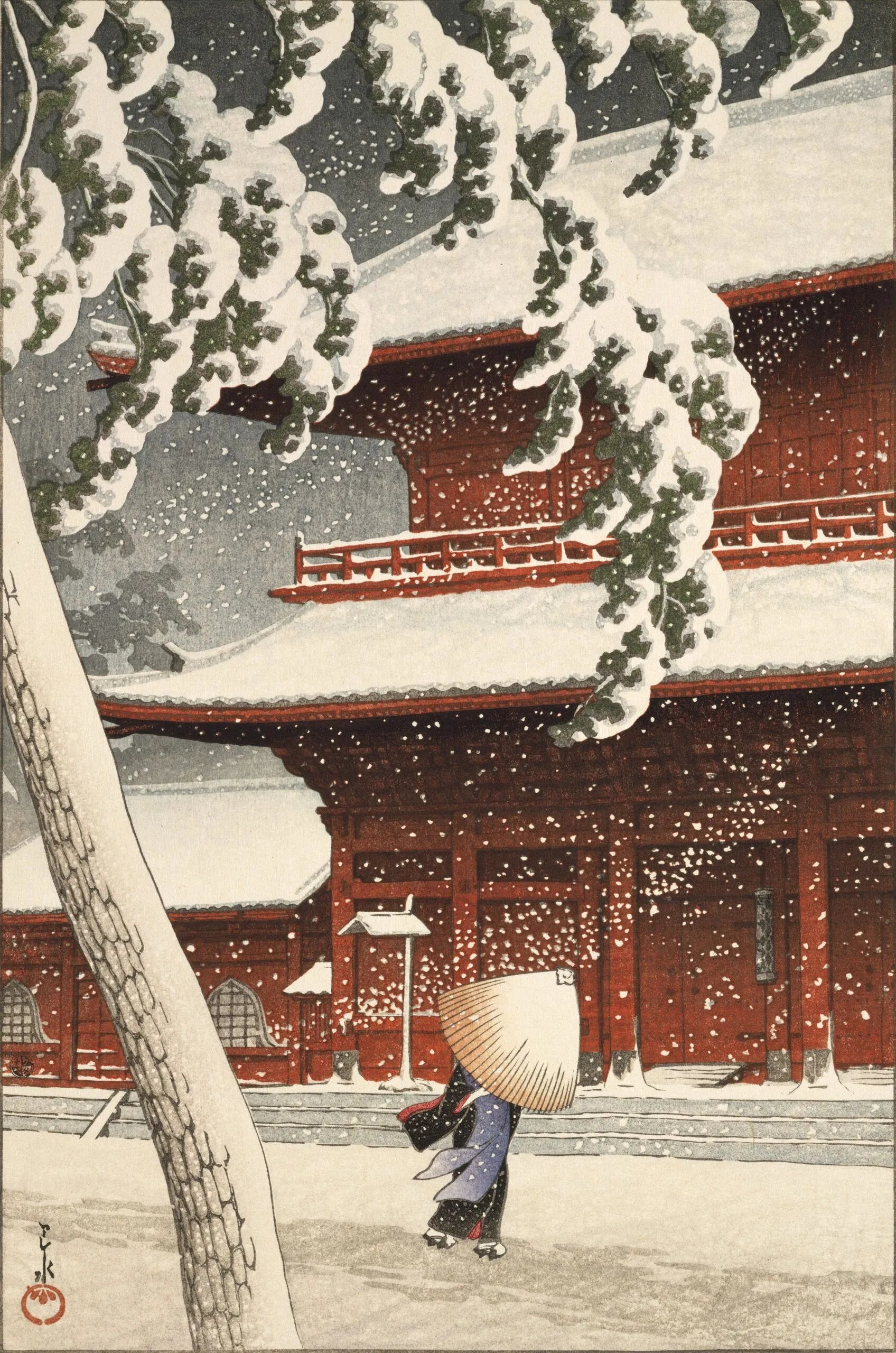 Heliotique Charity Christmas Card Pack - Temple in Shiba