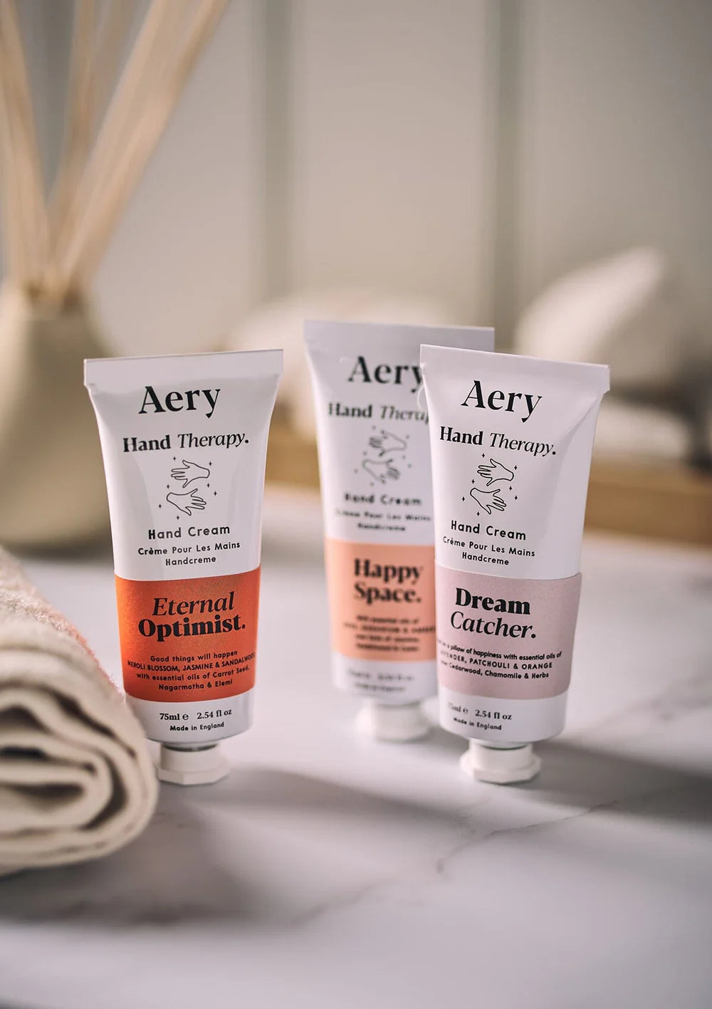 Aery Happy Space Hand Cream - Rose, Geranium & Amber