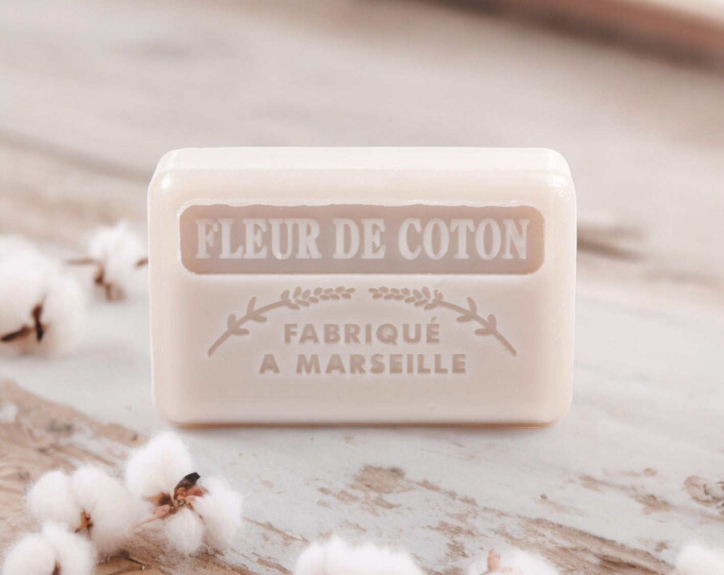 Fleur De Coton (Cotton Flowers) French Soap Bar