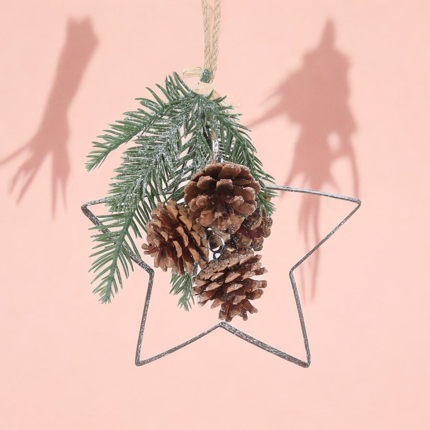 Cutout Star With Fir / Cone Decoration