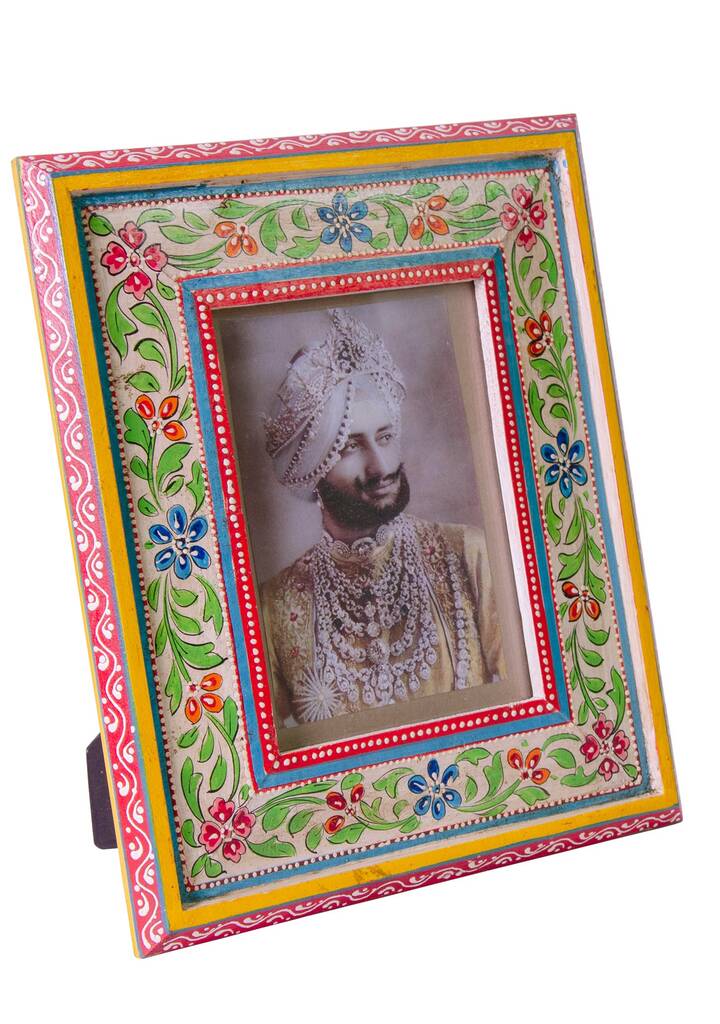 Floral Hand Painted Photo Frame - Large