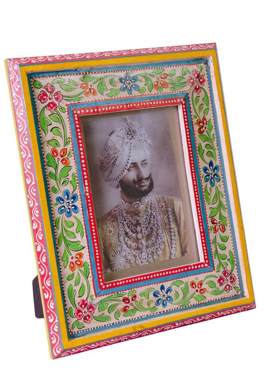 Floral Hand Painted Photo Frame - Large