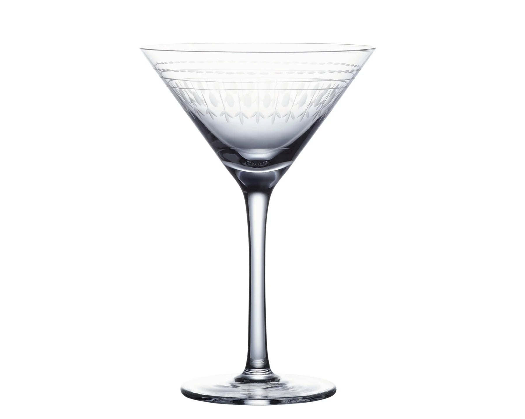 Heliotique | The Vintage List A Pair Of Crystal Martini Glasses