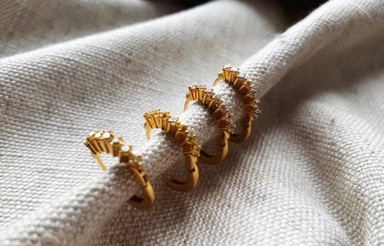 Heliotique | Shyla Paige Huggie Earrings - Citrine