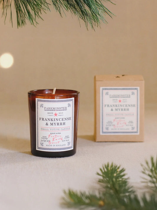 Heliotique | Parkminster | Small Soy Frankincense Myrrh Candle
