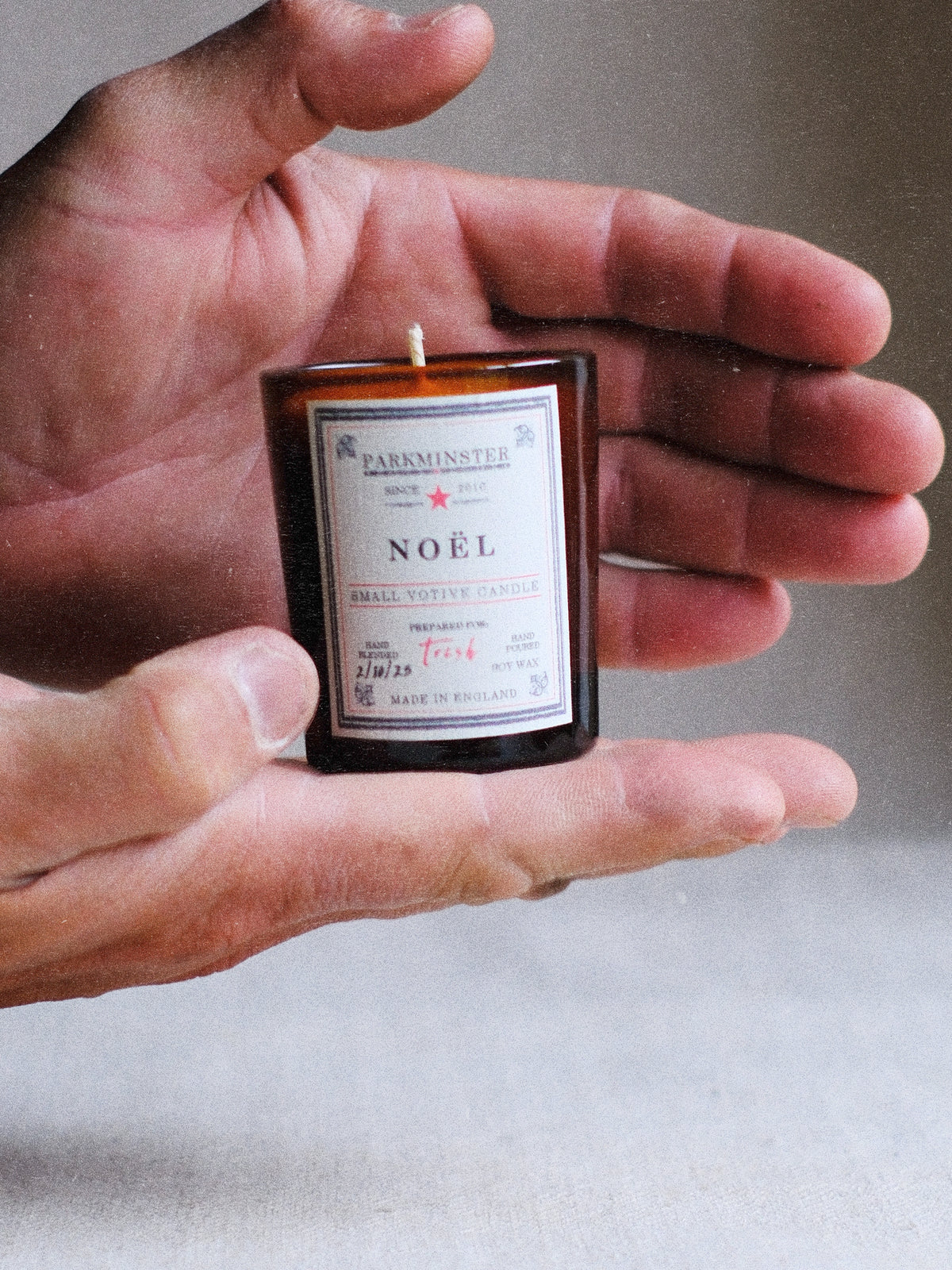 Small Votive Christmas Candle - Noel