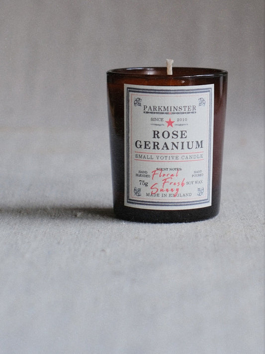 Small Votive Candle - Rose Geranium
