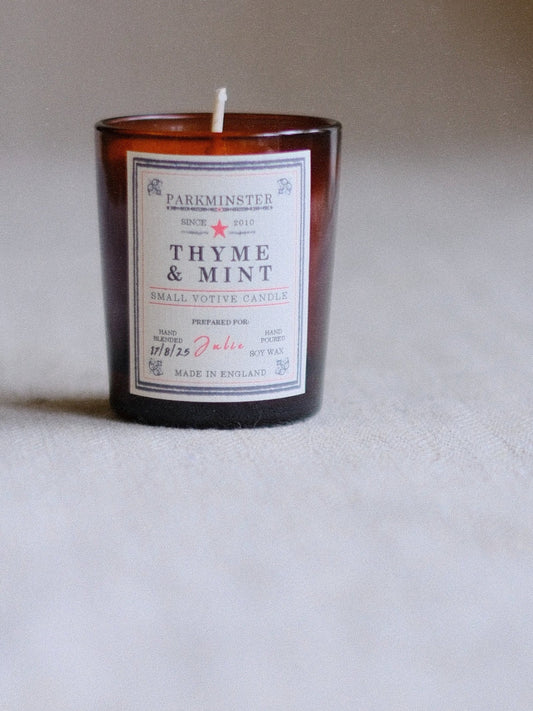 Small Votive Candle - Thyme & Mint