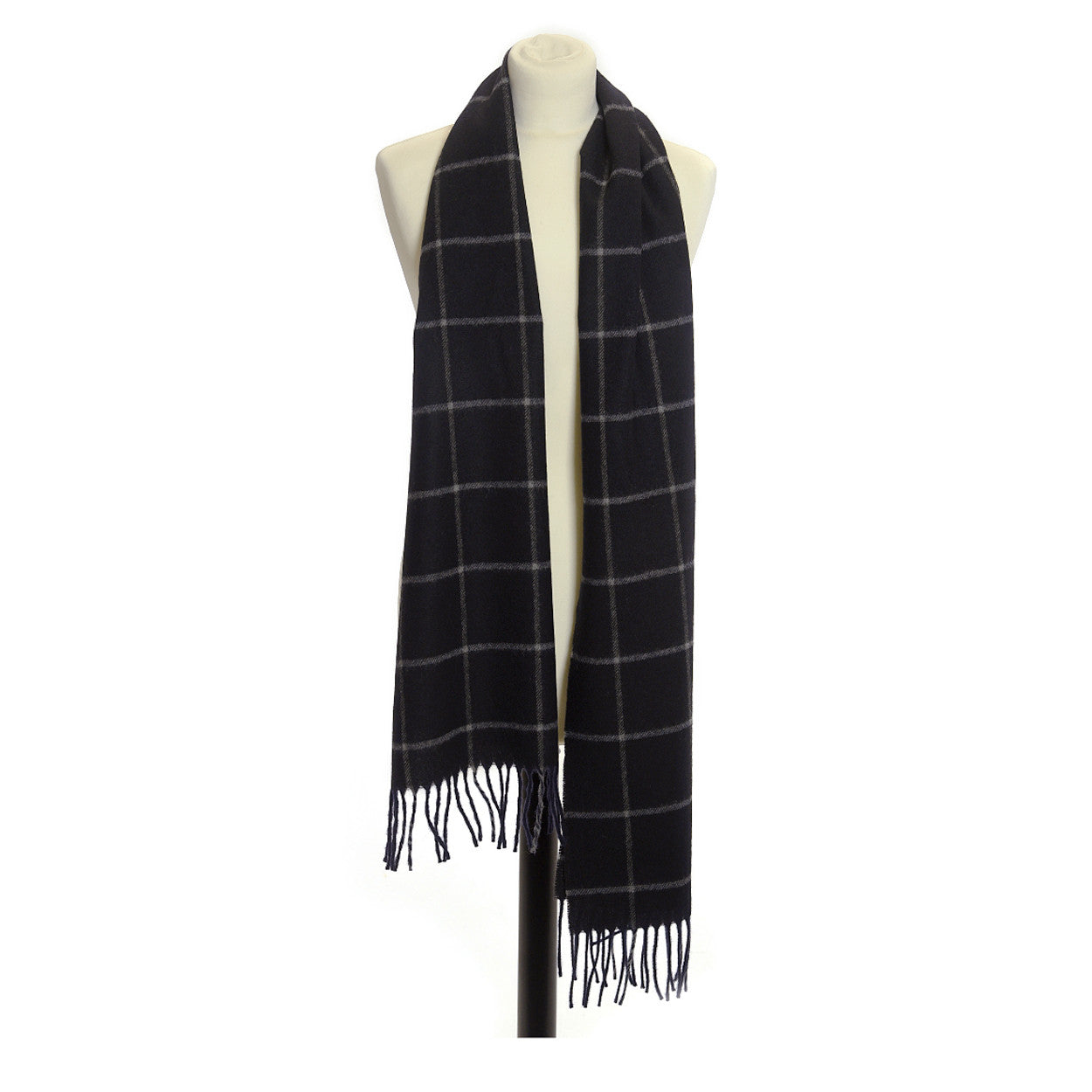 Heliotique | Tweedmill 100% Lambswool Scarf - Check Noss