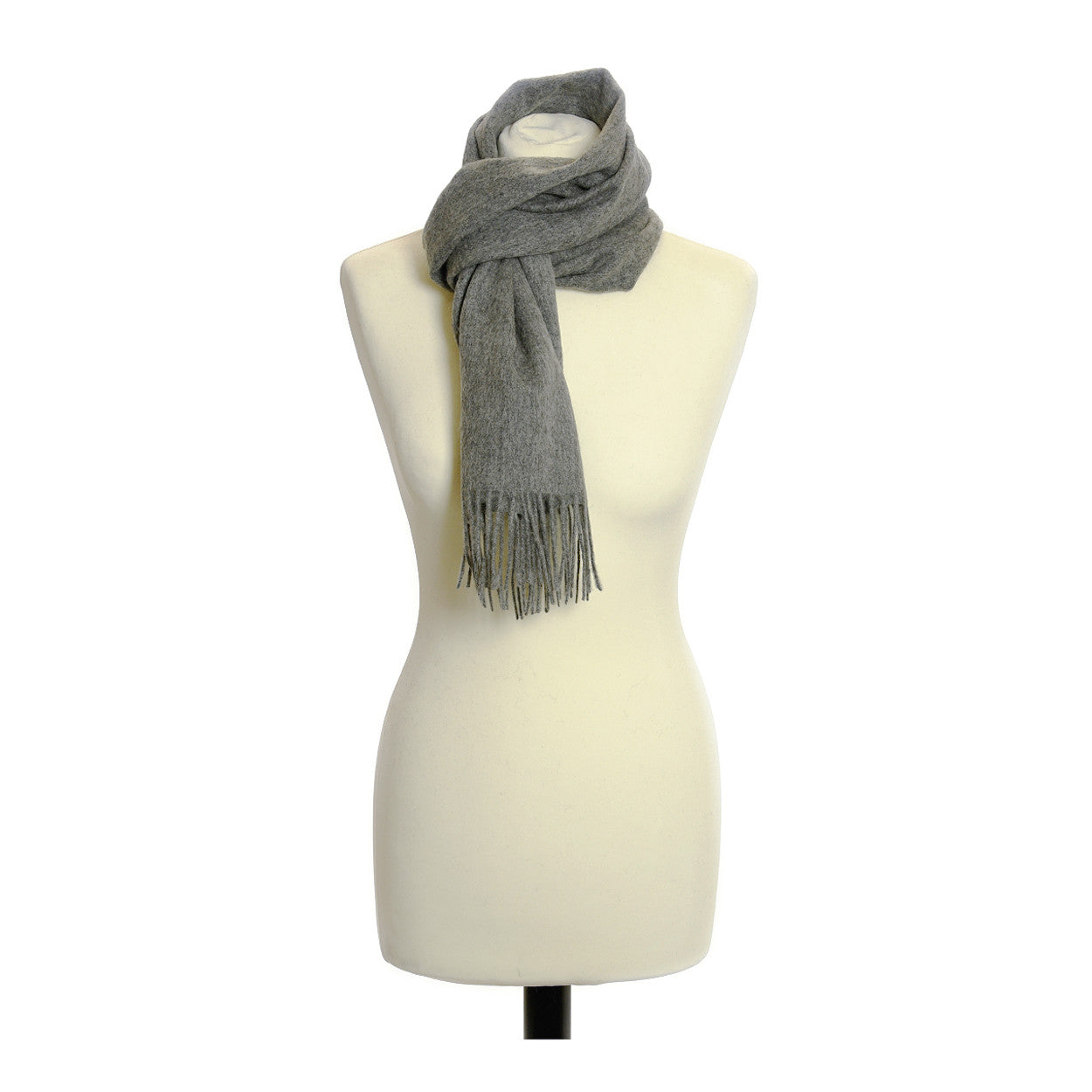 Heliotique | Tweedmill 100% Lambswool Scarf - Silver Grey