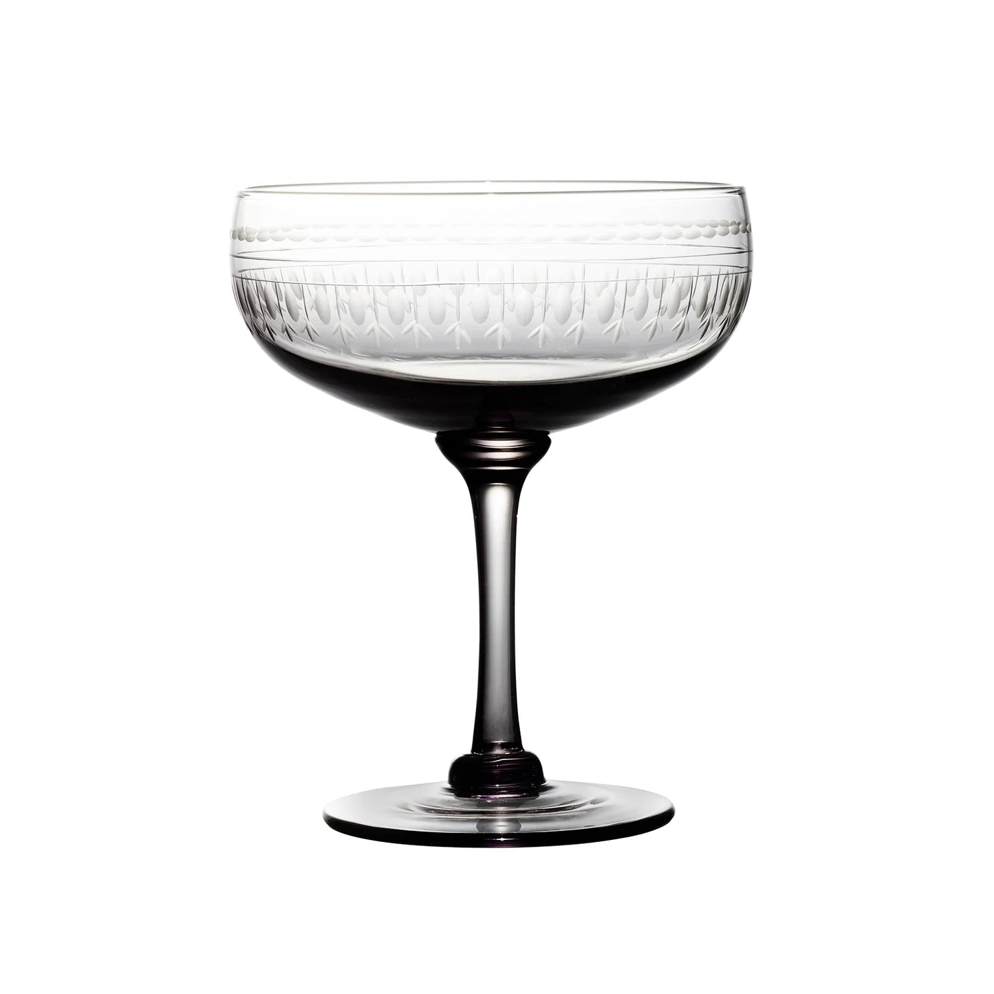 Heliotique | The Vintage List Ovals Smoky Crystal Cocktail Glasses