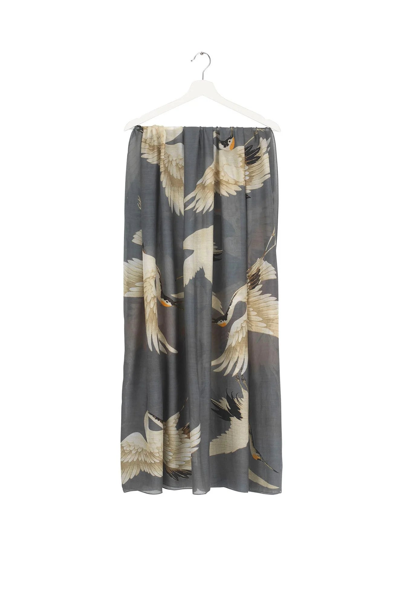 Heliotique | One Hundred Stars Stork Scarf - Slate Grey