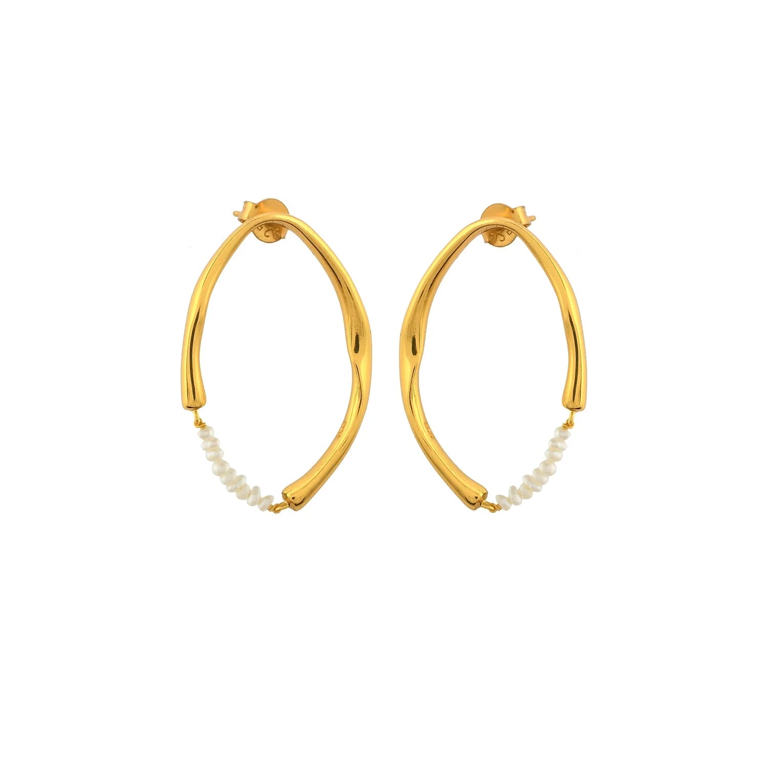 Heliotique | Shyla Thiva Earrings - Pearl