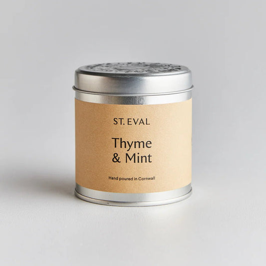 Heliotique | St Eval Thyme & Mint Scented Tin Candle