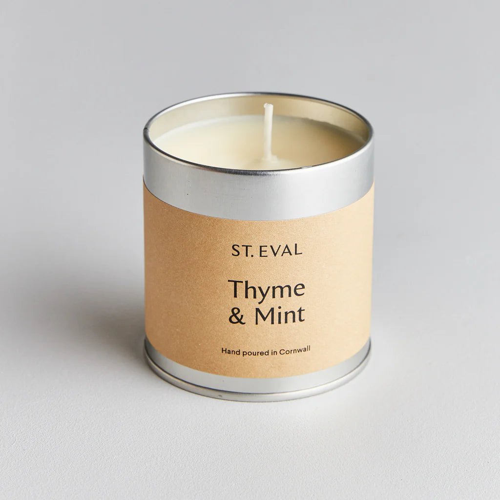 Heliotique | St Eval Thyme & Mint Scented Tin Candle