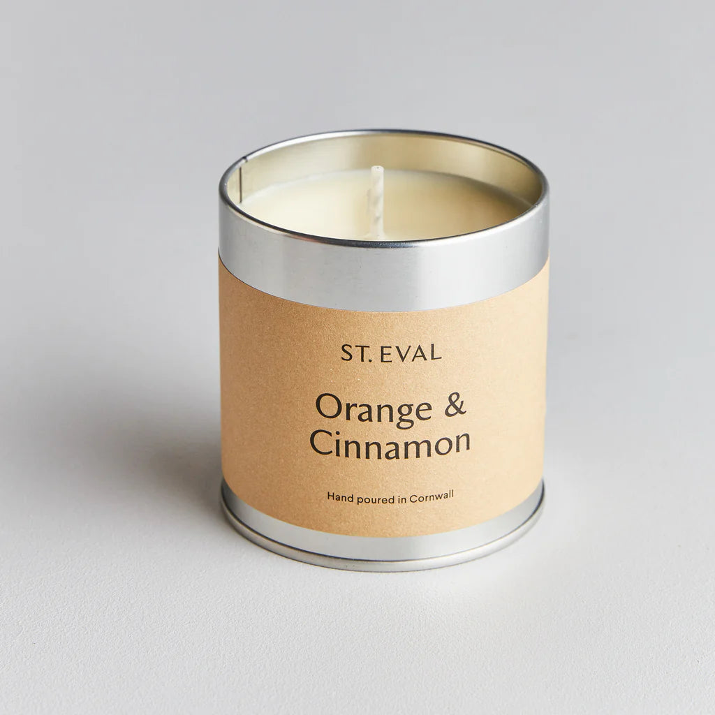 Heliotique | St Eval. Orange & Cinnamon Scented Tin Candle