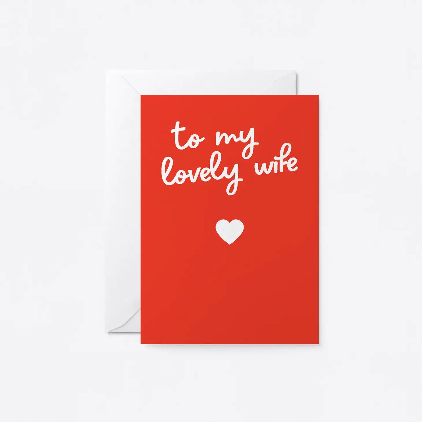 To My Lovely Wife Card - Heliotique