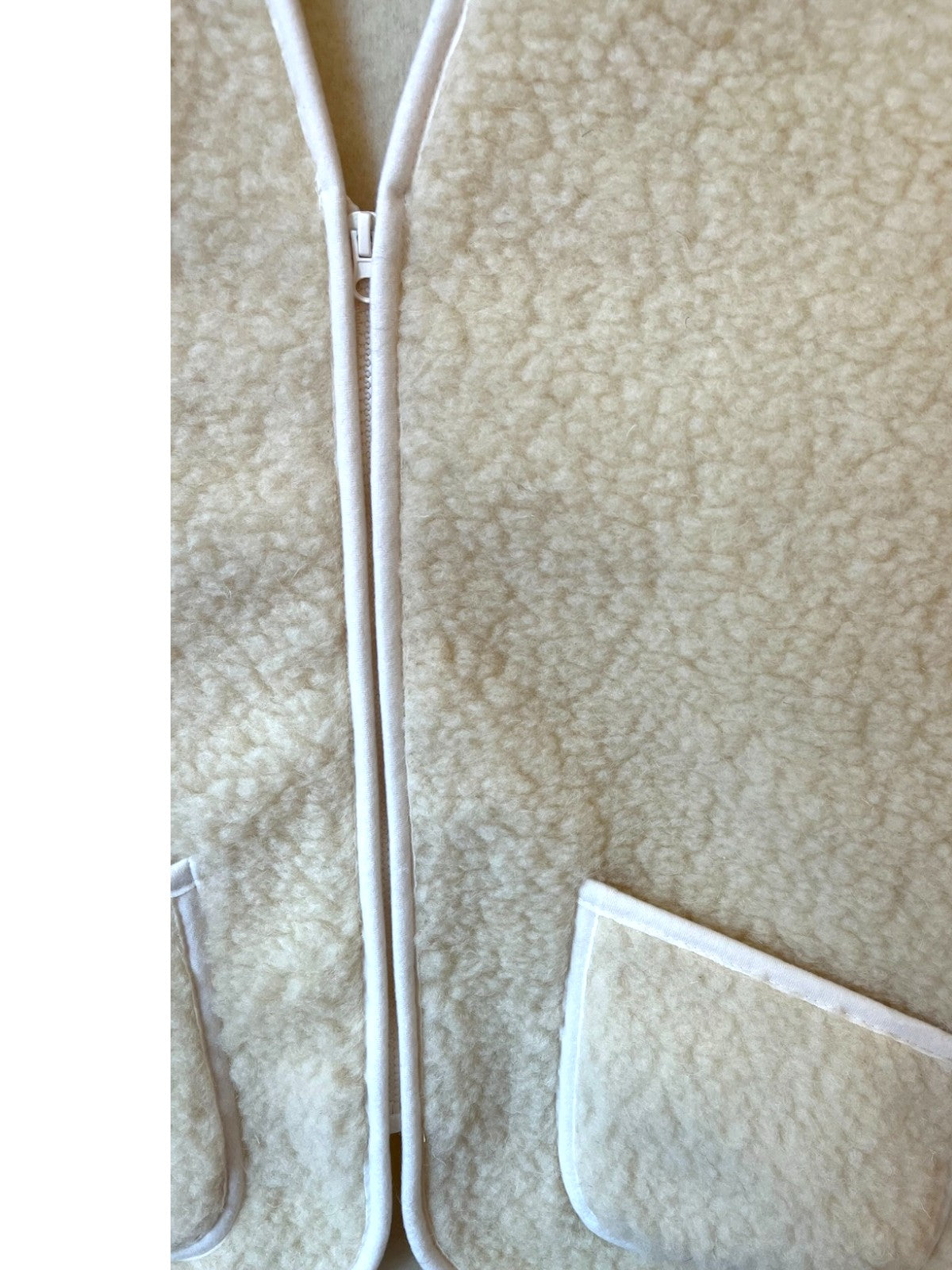 Heliotique | Yoko Wool 100% Wool Gilet - Natural