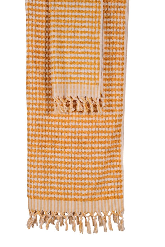 Heliotique Dotted Ultra Absorbent Cotton Towel - Yellow