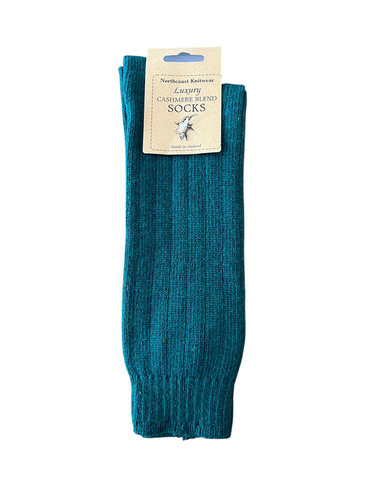Men's Cashmere Blend Socks - Forest Green