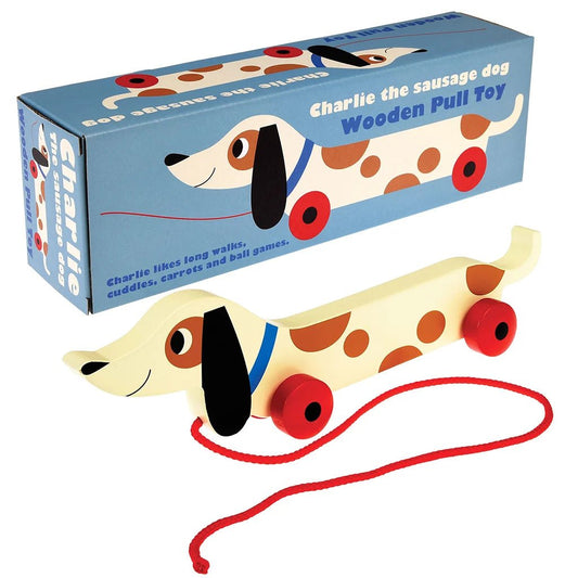 Heliotique | Rex London Charlie The Sausage Dog Wooden Pull Toy