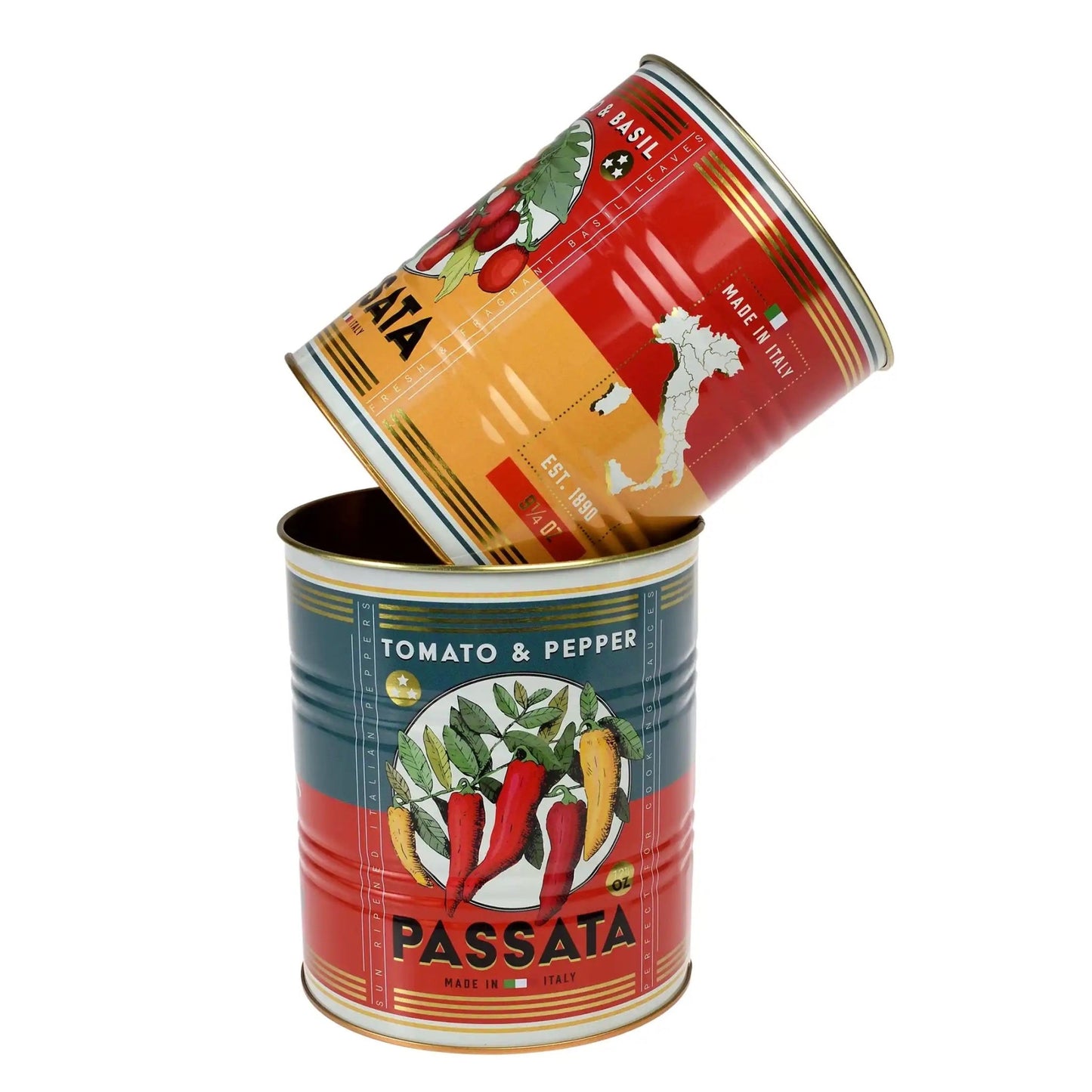 Heliotique | Rex London Italian Passata Storage Tins (Set of 2)