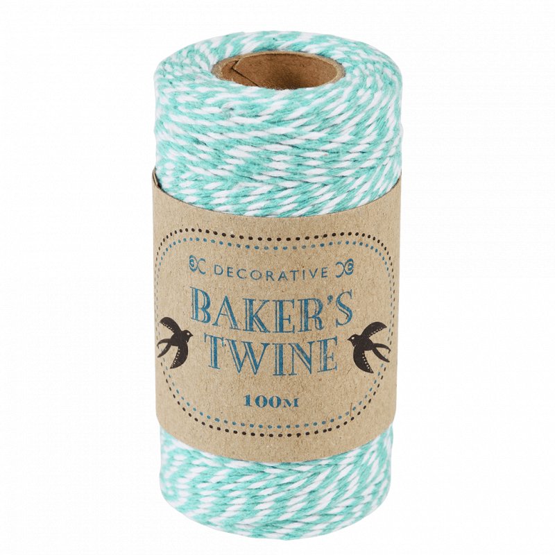 Heliotique Bakers Twine - Mint & White