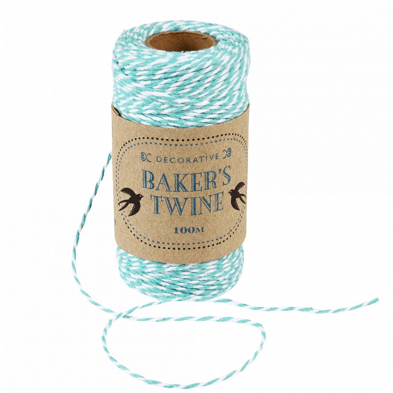 Heliotique Bakers Twine - Mint & White