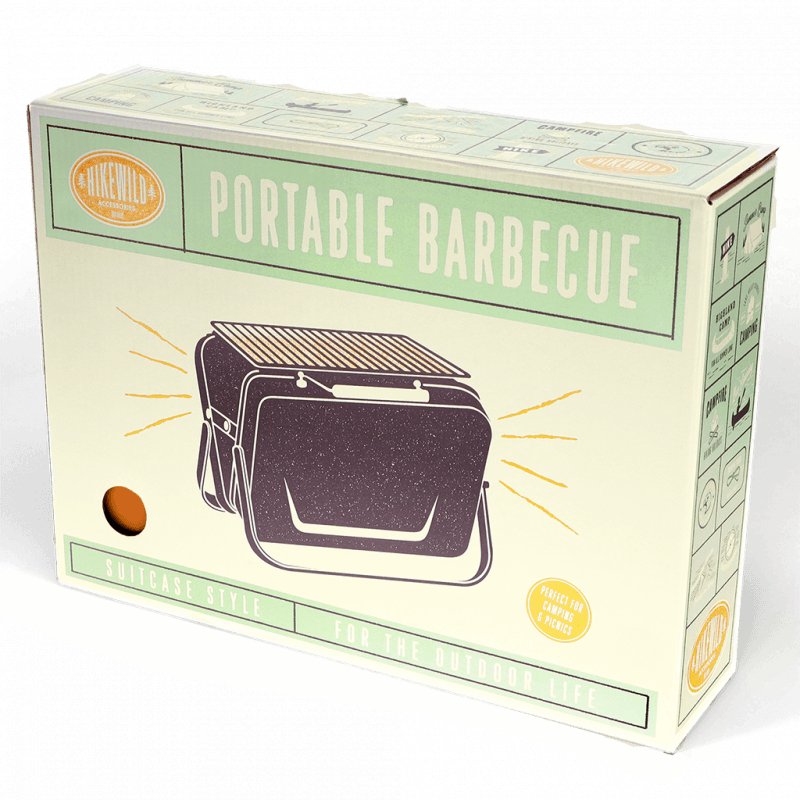 Heliotique | Rex London Portable Suitcase Bbq - Burnt Orange