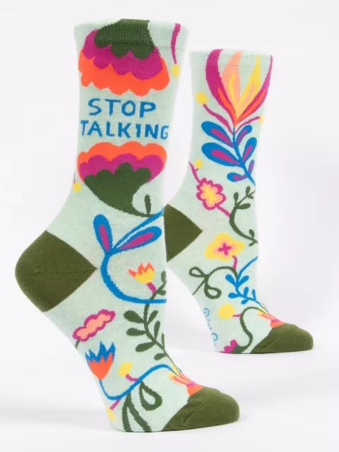 Heliotique | Blue Q Stop Talking Socks
