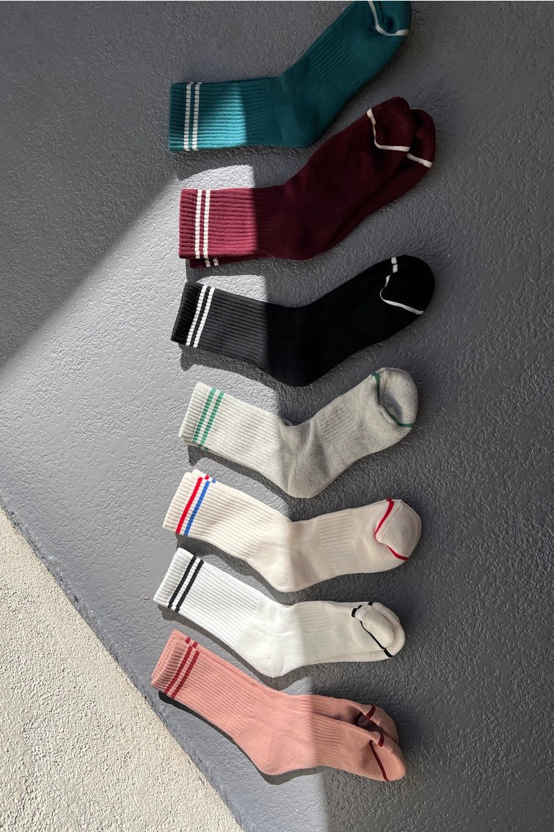 Heliotique | Le Bon Shoppe Boyfriend Socks - Classic White