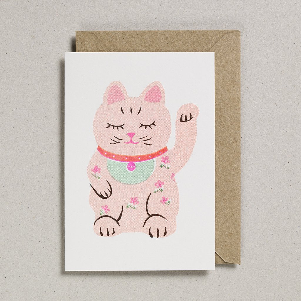 Heliotique | Petra Boase Lucky Cat Card