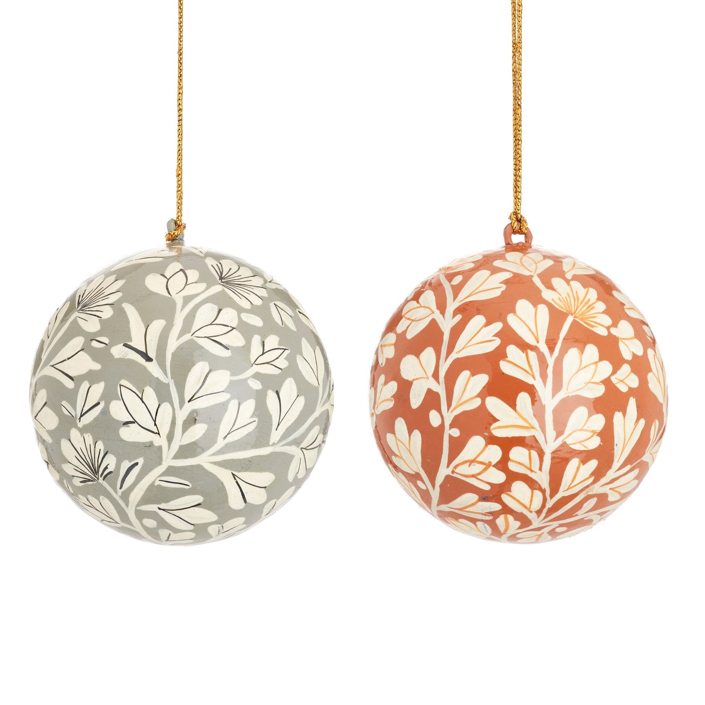 Floral Bauble Kashmiri Christmas Tree Decoration by Sass & Belle