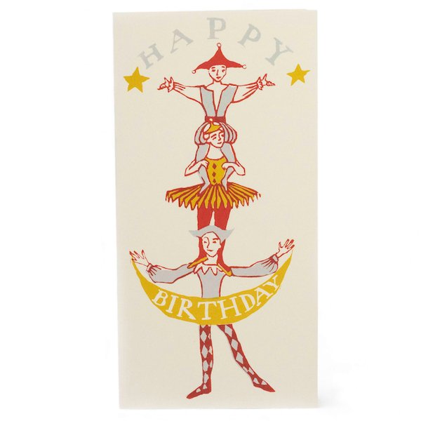 Heliotique | Cambridge Imprint Human Tower Birthday Card