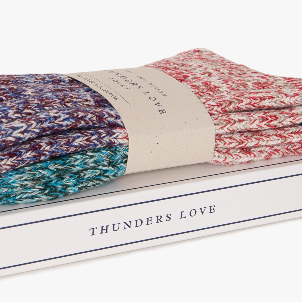 Heliotique | Thunders Love Charlie Socks - Purple & Blue