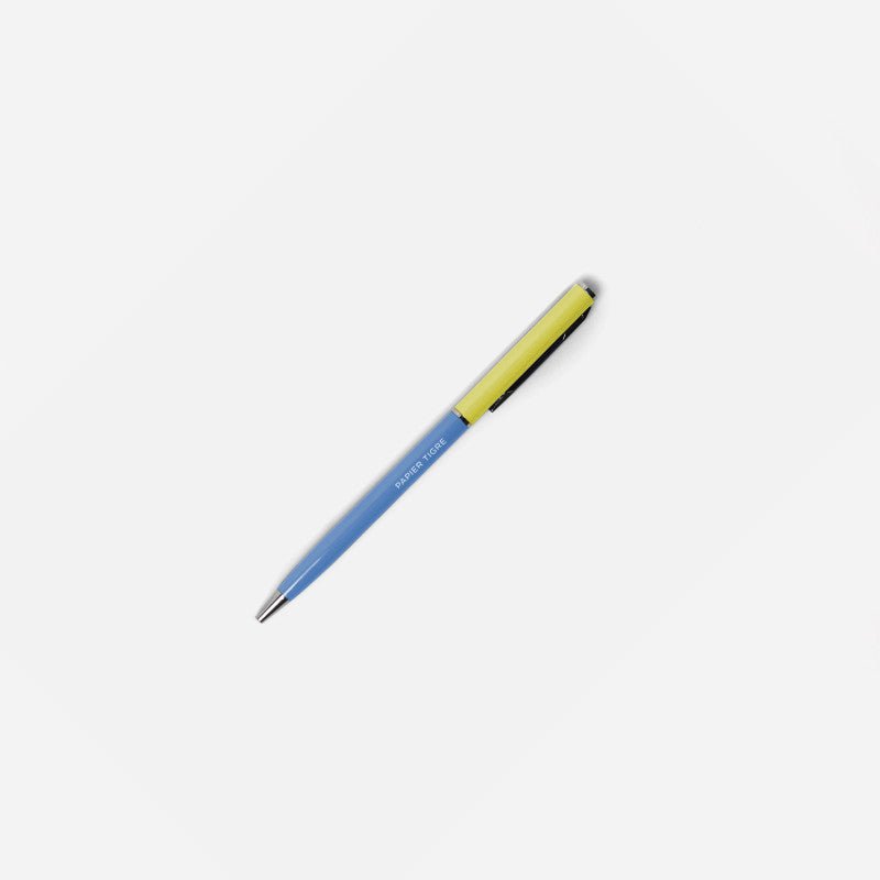 Heliotique | Papier Tigre Ballpoint Pen - Blue / Yellow