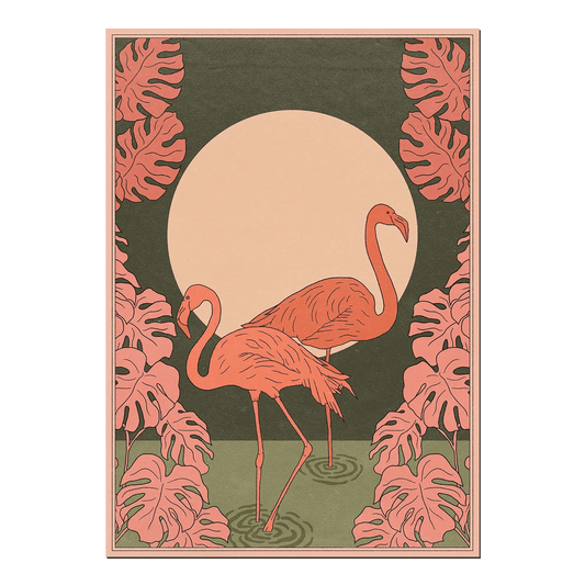 Cai & Jo | Flamingo Oasis Wall Print