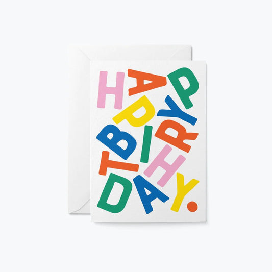 Heliotique | The Graphic Factory Birthday Letters Card