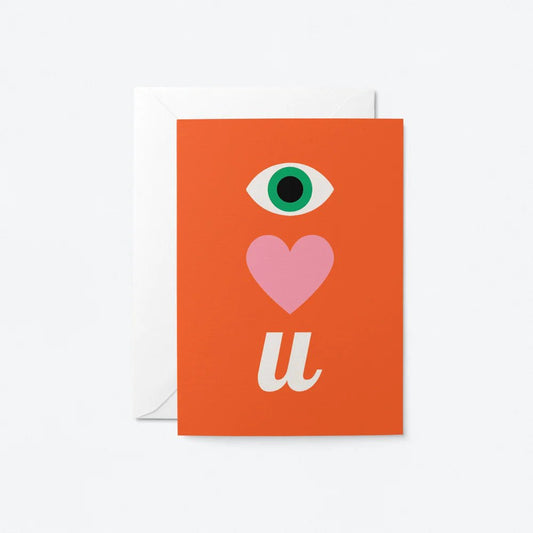 Heliotique | The Graphic Factory Eye Love U Card