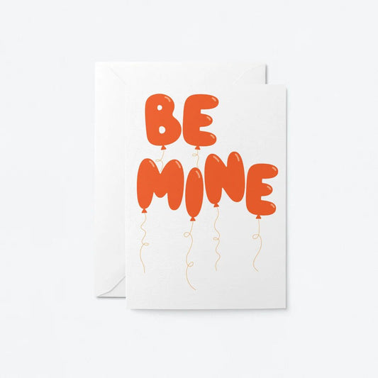 Be Mine Balloons Card