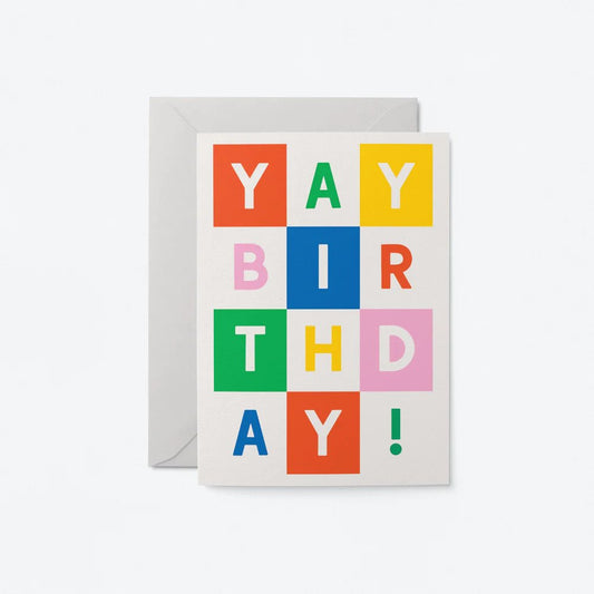 Heliotique | The Graphic Factory Yay Birthday Card