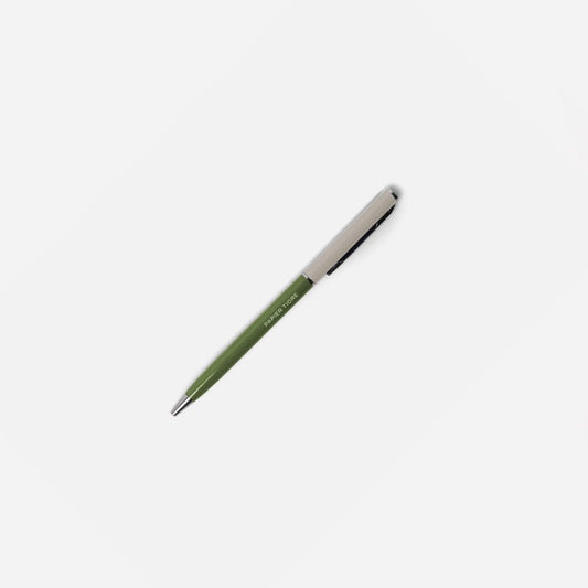 Heliotique | Papier Tigre Ballpoint Pen - Green / Grey
