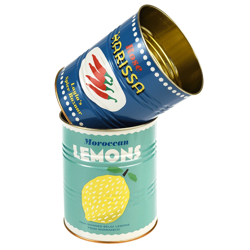 Heliotique | Rex London Lemons and Harissa Storage Tins (Set of 2)